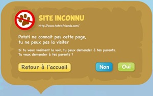 Potati lien non autorisé