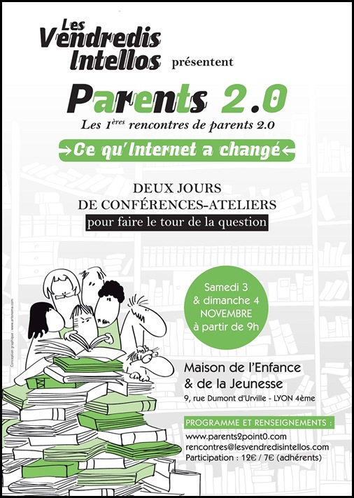 Affiche Vendredis Intellos - parents 2.0 2012 Affiche Vendredis Intellos - parents 2.0 2012