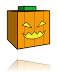 patron paper toys halloween - citrouille