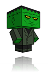 patron paper toys halloween - frankenstein