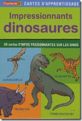 Carte d'apprentissage Chantecler - Impressionnants dinosaures