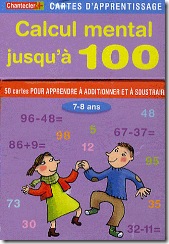 Carte d'apprentissage Chantecler - calcul mental CE1