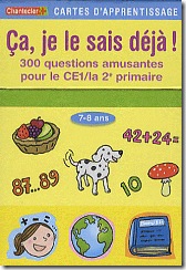 Carte d'apprentissage Chantecler - je le sais deja CE1