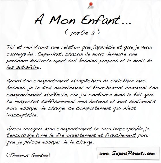 Citation Thomas Gordon 2 Les Supers Parents