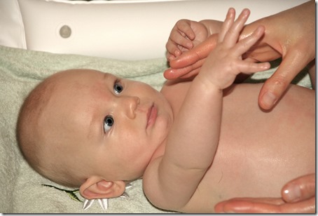 Huile de massage bebe