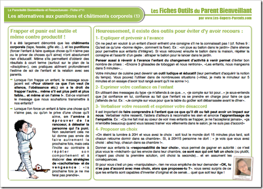 Alternatives aux punitions Alternatives aux punitions