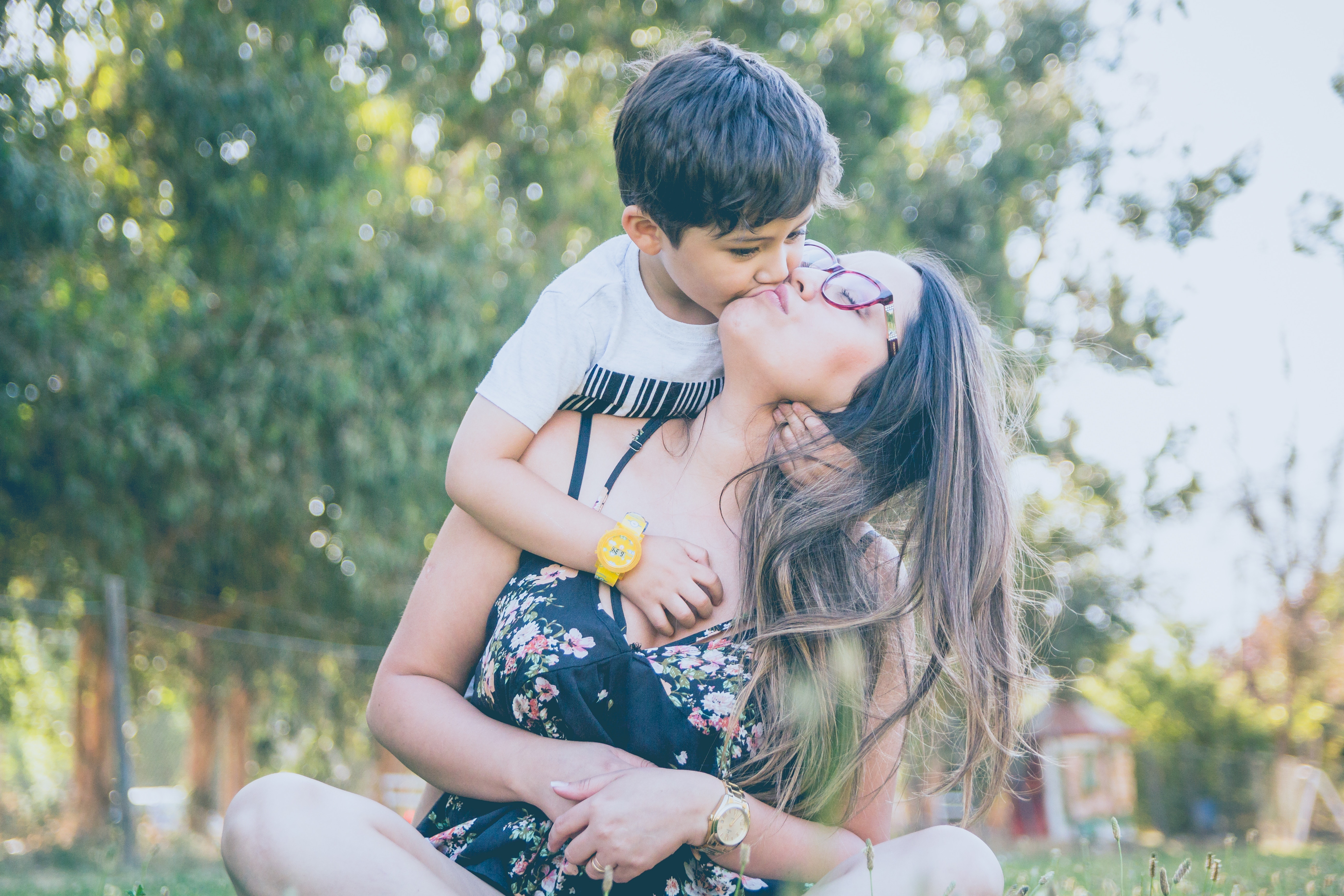 Parent calme serein et heureux